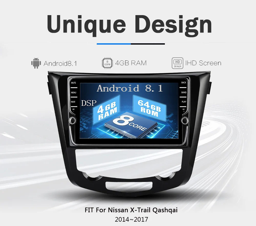 Funrover android 9,0 2 din автомобильный dvd радио мультимедиа для Nissan X-Trail Qashqai- gps Навигация стерео сплит-экран DSP
