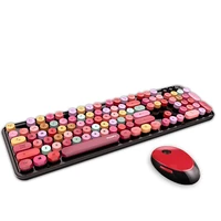 wireless keyboard and mouse set 104 keys gaming keyboard home office punk keycaps for notebook laptop mac desktop pc gamer