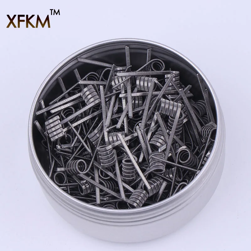 XFKM 50/100 шт. скрученный плавленый улей катушки клаптона готовая обертка Alien Mix Quad Tiger