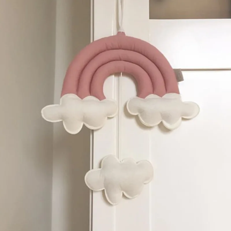 

INS Nordic Cloud Rainbow Raindrop Wall Hanging Ornaments Kids Room Decoration Baby Bed Tent Nursery Decor Photography Props Toys