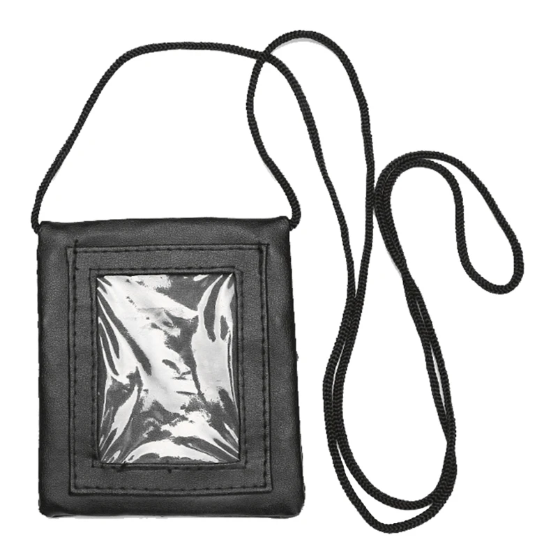 

Durable Document Bag Multifunctional Crossbodies Passport Bag Hanging Neck Travel Passport Hidden Security Pouches