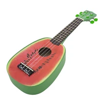21 inch 12 fret 4 string basswood ukulele electric acoustic guitar watermelon style ukelele for musical instrument lover