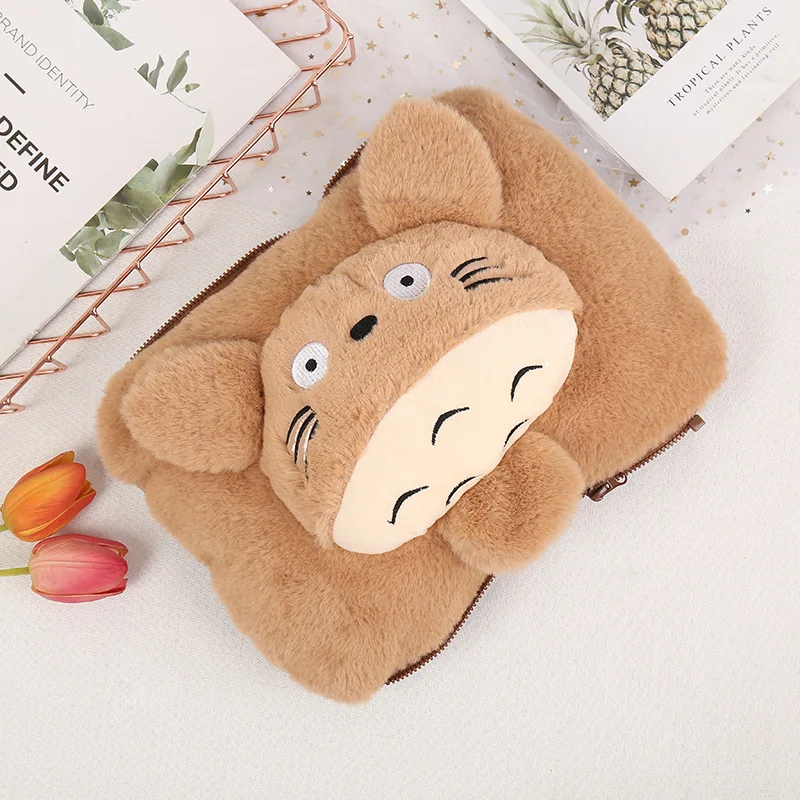 Brown hand warmer Милый Кот, горячая бутылка, сумка для воды, Тоторо, горячая сумка, электрическая грелка, зарядка, зимние грелки, плюшевые теплые сокровища JJ50613 - Цвет: Brown hand warmer