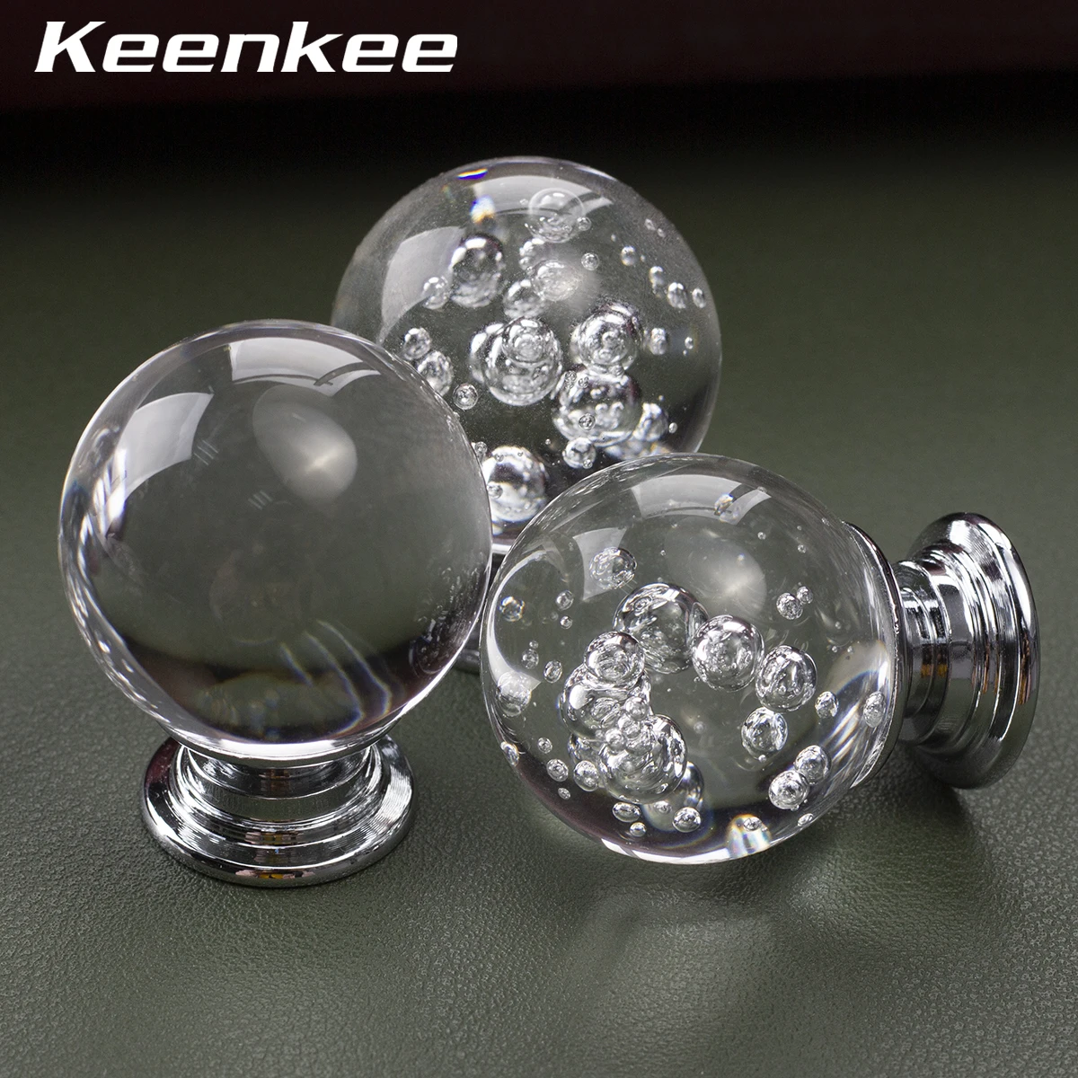 

Keenkee Crystal Kitchen Cabinet Knobs for Dresser and Desk drawer cabinets doors etc Furniture pull handles