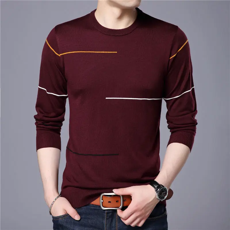 

Zoulv 2021 Autumn Winter New Arrival Slim Warm Sweaters O-Neck Pullover Men Top Cashmere Wool Sweater Men Brand Clothing