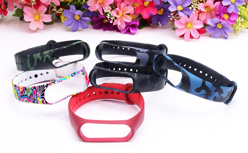 Браслет mi band 4 для xiaomi mi Band 4 ремешок силиконовый ремешок с разноцветными цветами аксессуары для xiaomi mi band 4 ремешок