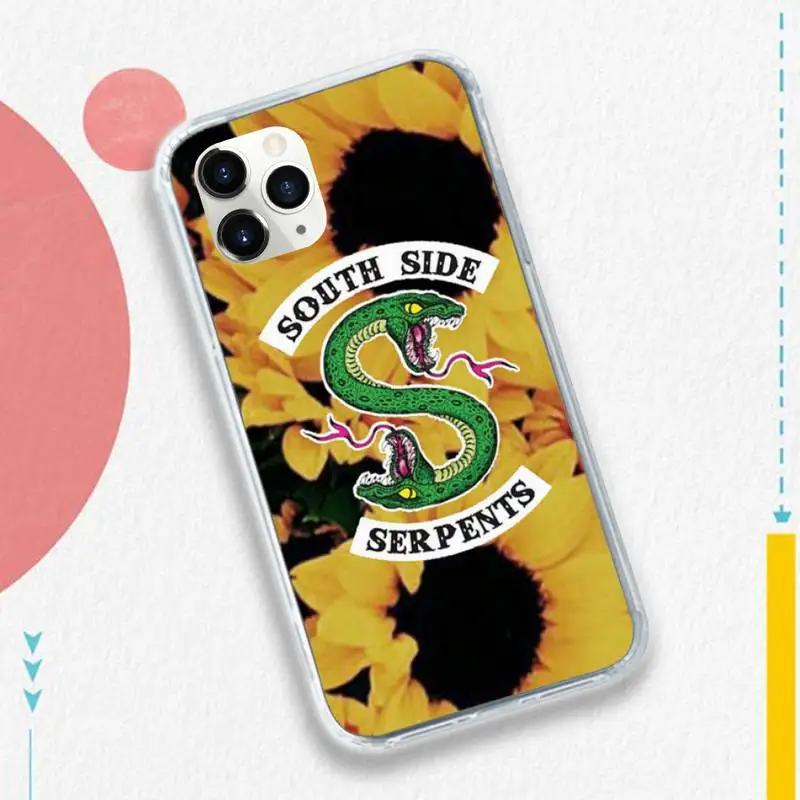 

TV series Riverdale Serpents Phone Case for iPhone 11 12 pro XS MAX 8 7 6 6S Plus X 5S SE 2020 XR