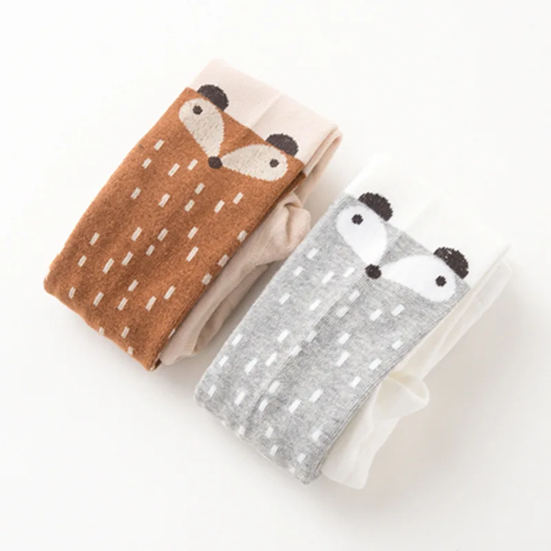 New Autumn Cartoon Fox Baby Girl Tights Cotton Cute Children Stocking  Pantyhose For Kid 0-5 Years best selling YYT358
