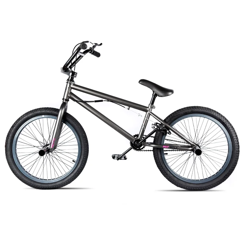 Dark gray Стальная рама 20 дюймов bmx велосипед мужской performance bike orange/красный шины не складной велосипед для шоу горячая волк задний тормоз V велосипед - Цвет: Dark gray