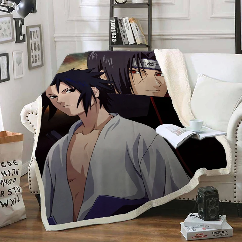 

Anime Housse De Couette Naruto Funny Character Throw Blanket 3D Print Flannel Blanket For Beds Home Textiles Dreamlike Luxury