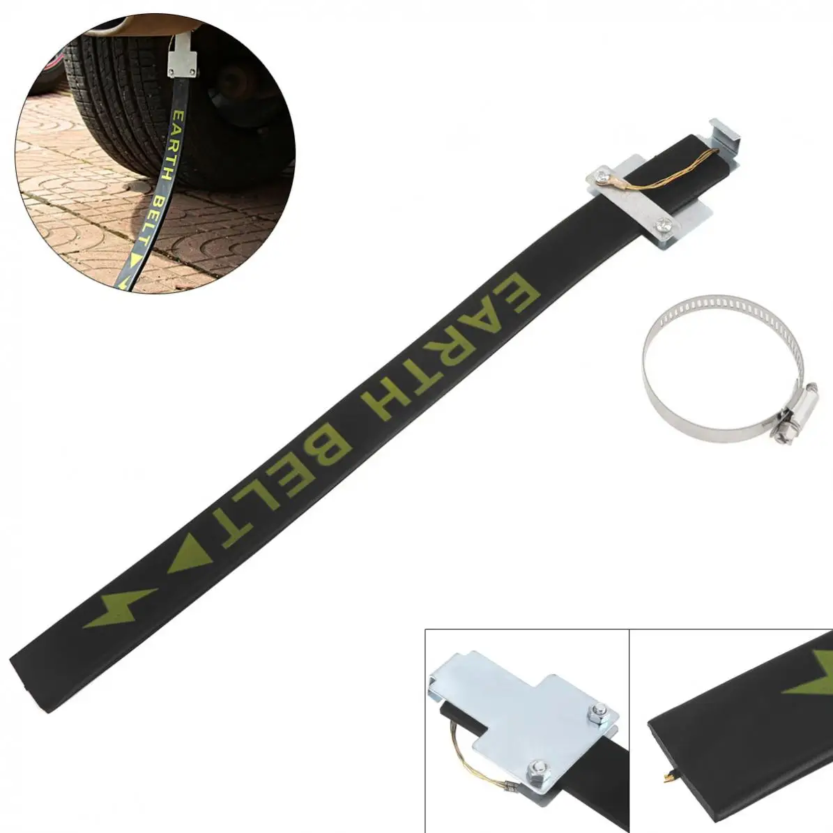 

Универсальный утолщенный подвесной резиновый + медный провод Автомобильная цепь заземления ремень для устранения статического электричес...