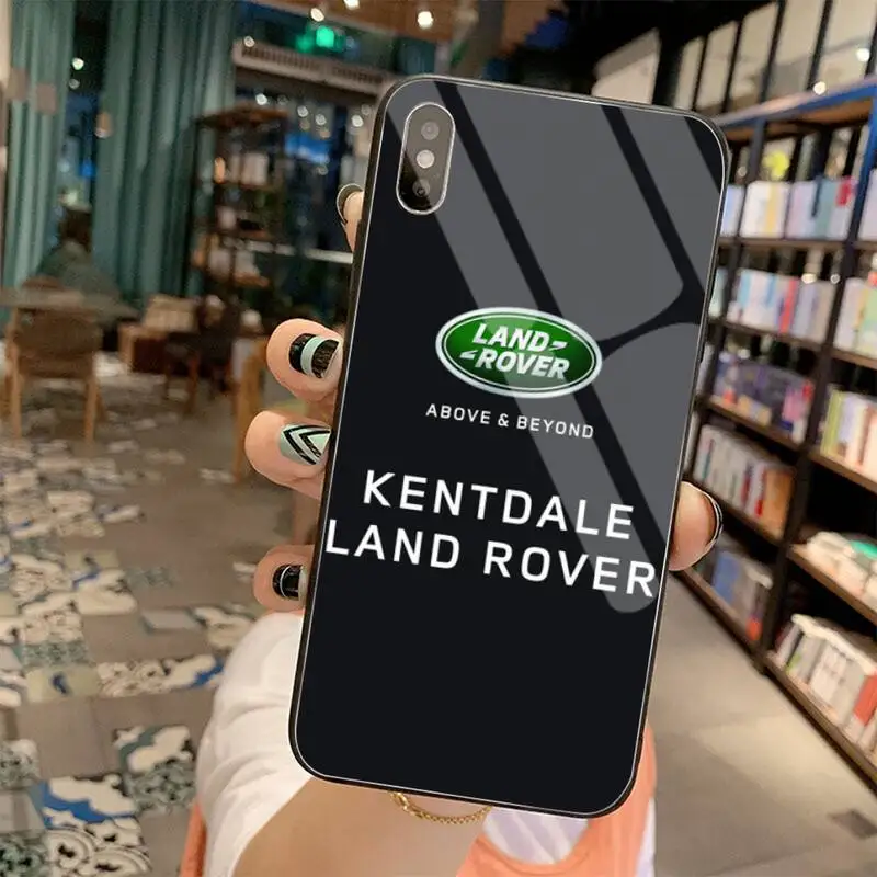 Чехол для телефона известный suv Land Rover черный корпус из закаленного стекла iPhone 11 Pro