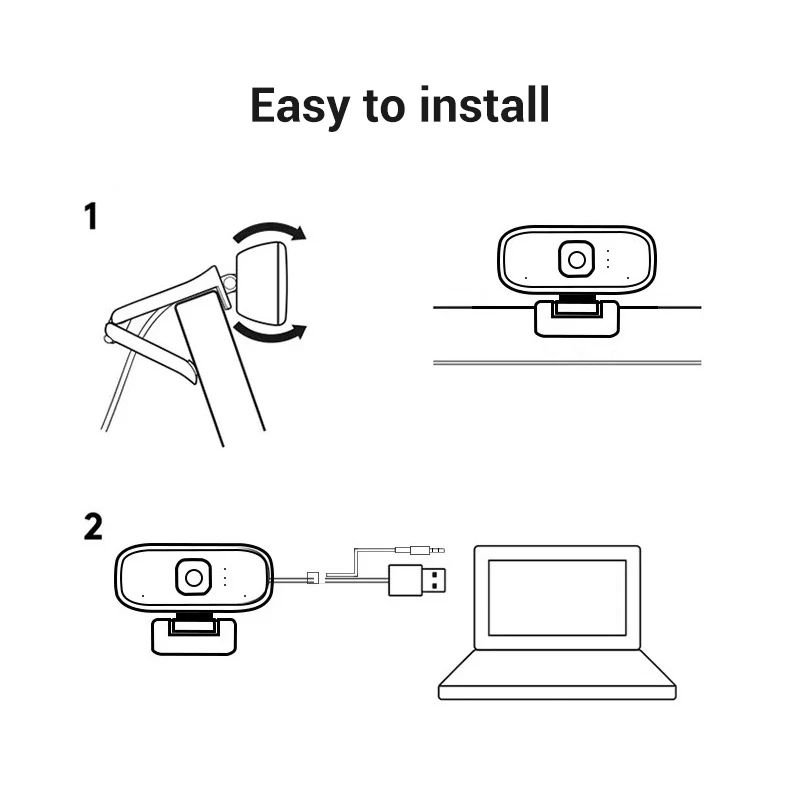 

New Hot HD 1080P Webcam Buit-in Microphone Computer PC Camera for Live Broadcast Video Calling Conference Work