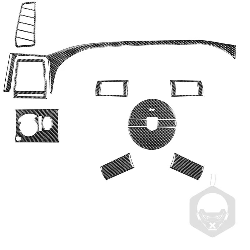

Аксессуары для салона из углеродного волокна, оплетка рулевого колеса, Отделка приборной панели, подходит для Dodge Challenger 2008-2014