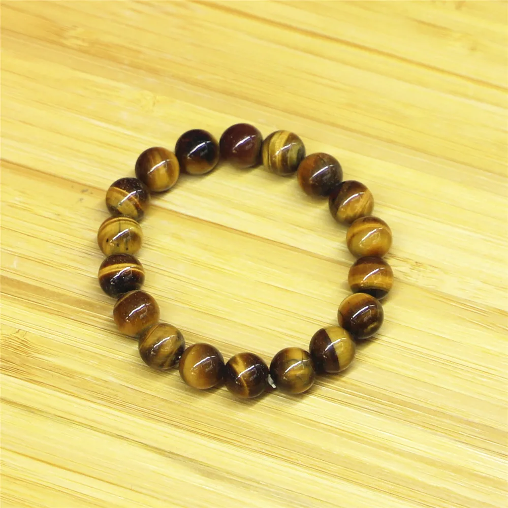 

Natural Stone Bracelet Men's Accessories Jewelry Minimalist 10mm 12mm Tiger Eye Bead Bracelet Bracelets Men Bracelet