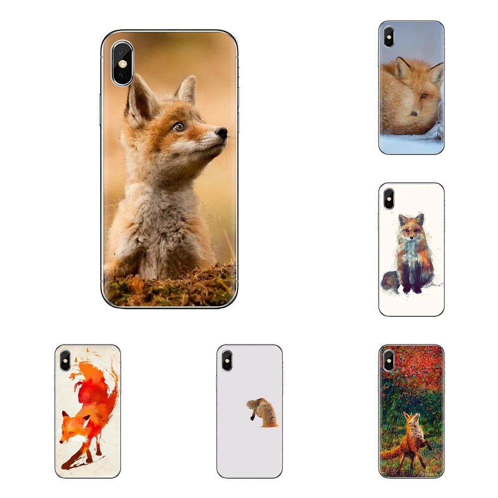 Милая Зверюшка лиса мягкие прозрачные чехлы Чехлы для Xiao mi 6 A1 Max x 2 5X 6X Red Note 5 5A 4X 4A A4