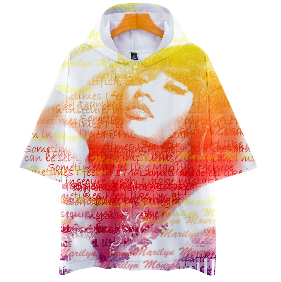 FRDUN TOMMY Nicki Minaj 3D Pop Short Sleeve Hoodie Women Soft Fashion Autumn Warm Hip Hop Hoodies Clothes 4XL | Мужская одежда