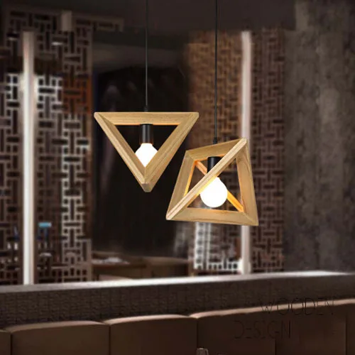 Подвесной светильник в виде сосновой шишки современном скандинавском стиле |