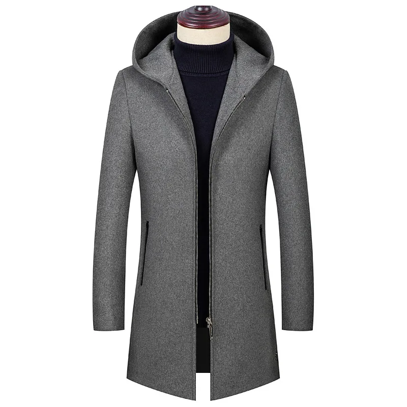 2021 новый длинный манто с капюшоном Лейн Homme | Мужская одежда