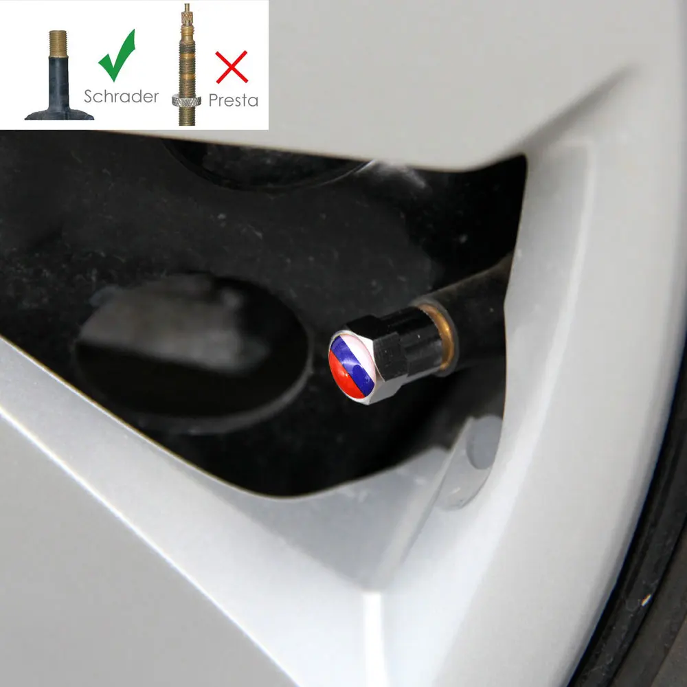 DSYCAR 4 шт./компл. автомобильный Стайлинг алюминиевый сплав/медь российский флаг