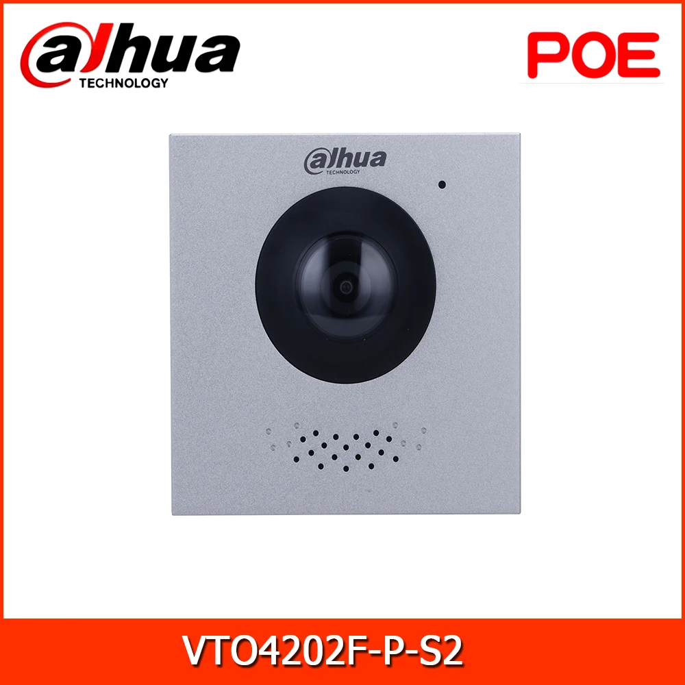 

Dahua VTO4202F-P-S2 2-мегапиксельная модульная дверная станция для квартиры поддерживает poe мобильный телефон app, Разблокируйте дверь удаленно на