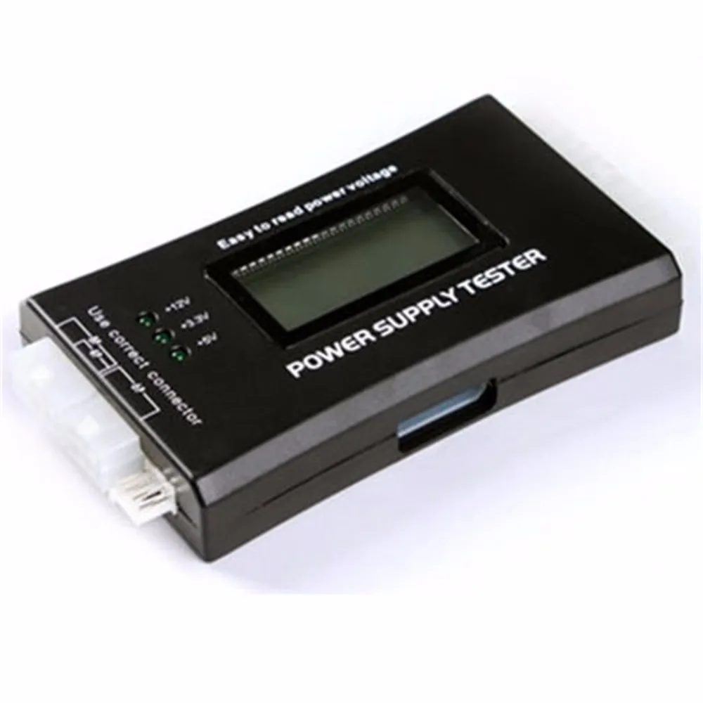 

Power Supply Tester for LCD Display Computer Power Supply Diagnostic Tester PC-power Supply/ATX /BTX /ITX Compliant Black