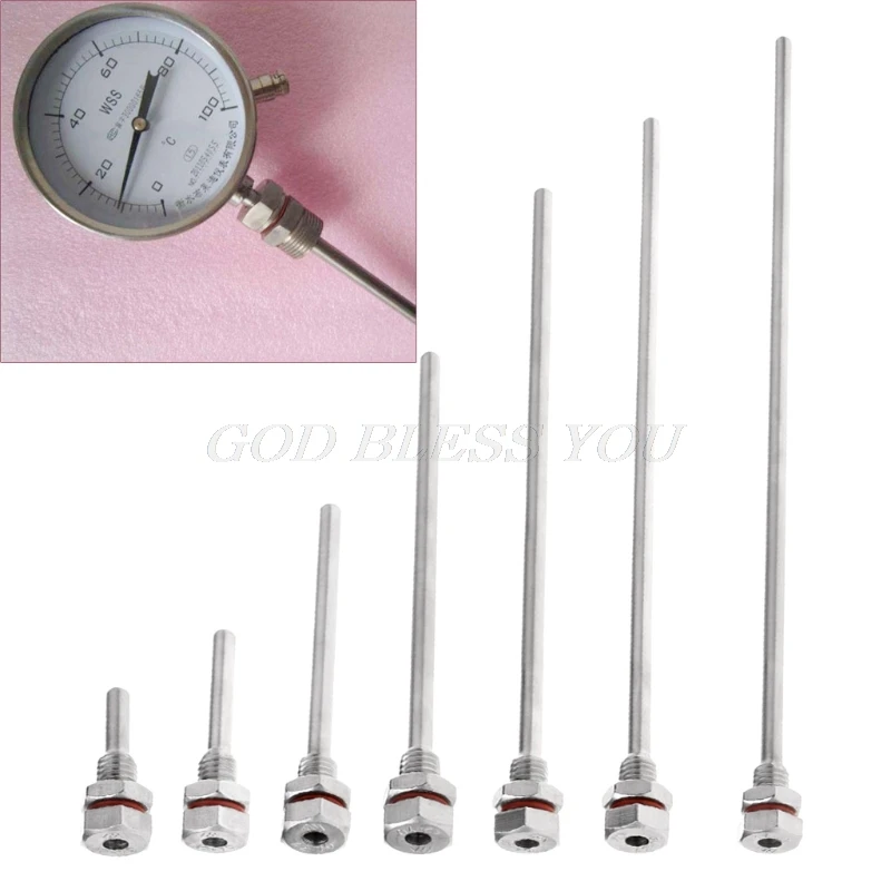 Карманный погружной рукав Thermowell из нержавеющей стали 304 м10х1 5 для макс. 4 мм L35 L300mm
