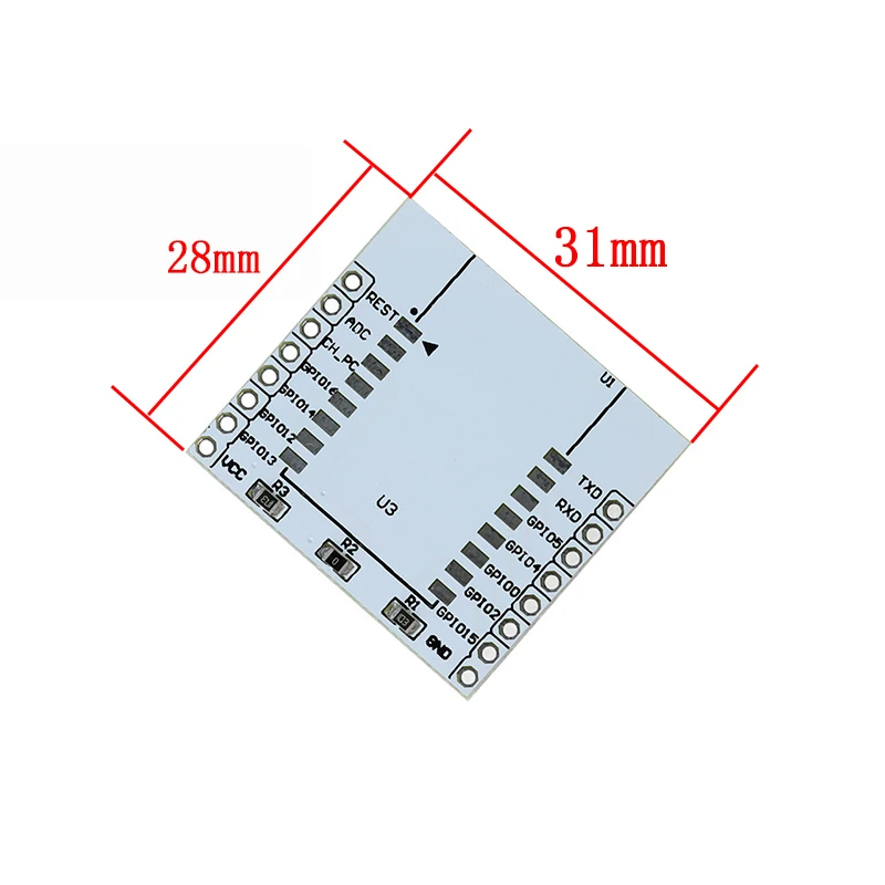 10 шт. ESP8266 серийный WI FI модуль адаптер пластина распространяется на ESP 07 12F 12E