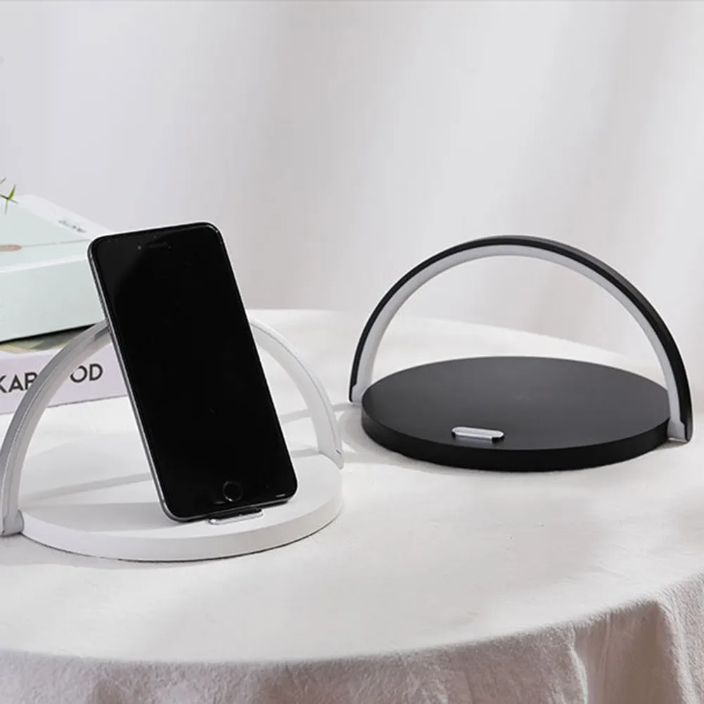 

2020 LED Desk Lamp with Qi Fast Wireless Charger USB Chargeable Table Bedside Light Portable X85