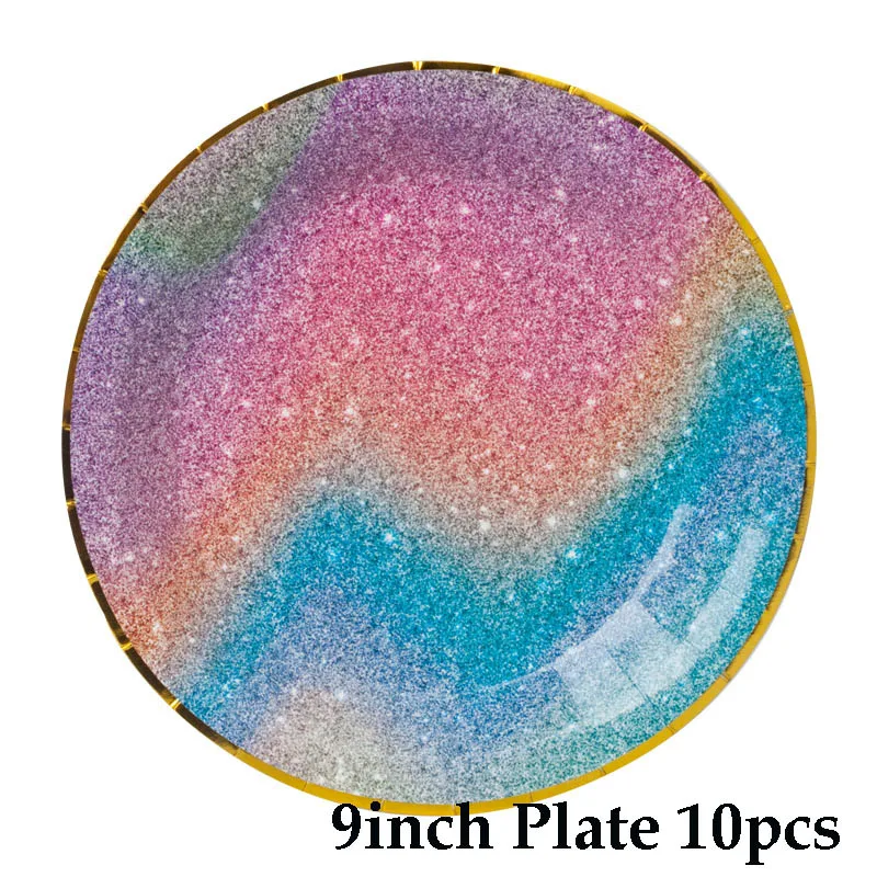 9inch plate 10pcs Космическая солнечная система планета галактика вечерние одноразовые Посуда Бумажная чашка/салфетка/тарелки дети день рождения, детский Душ Свадебный декор - Цвет: 9inch plate 10pcs