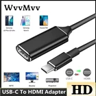 Адаптер USB C-HDMI, 4K, 30 Гц, кабель Type C HDMI для MacBook, Samsung Galaxy S10, Huawei Mate P20 Pro, адаптер HDMI