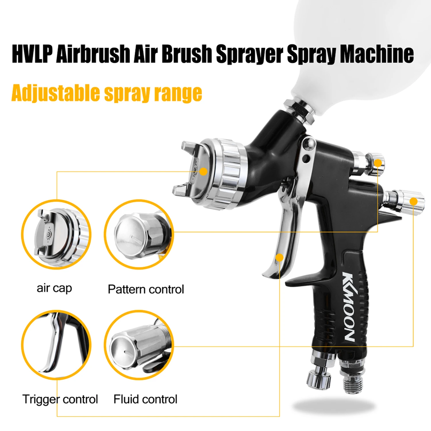 Профессиональный TTS гравитационный HVLP Аэрограф распылитель сделай сам ручной