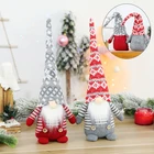 2022 Рождественские куклы, декор для елки, новогодние и рождественские украшения, украшения, олень, снеговик, Санта, безликая кукла, рождественские подарки