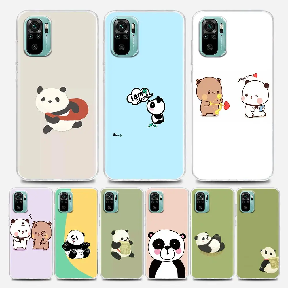

Cute Cartoon Bears Grizzly Panda Clear Redmi Case for Note 7 8 9 10 5G 4G 8T Pro Redmi 8 8A 7A 9A 9C K20 K30 K40 Y3 Soft Silicon