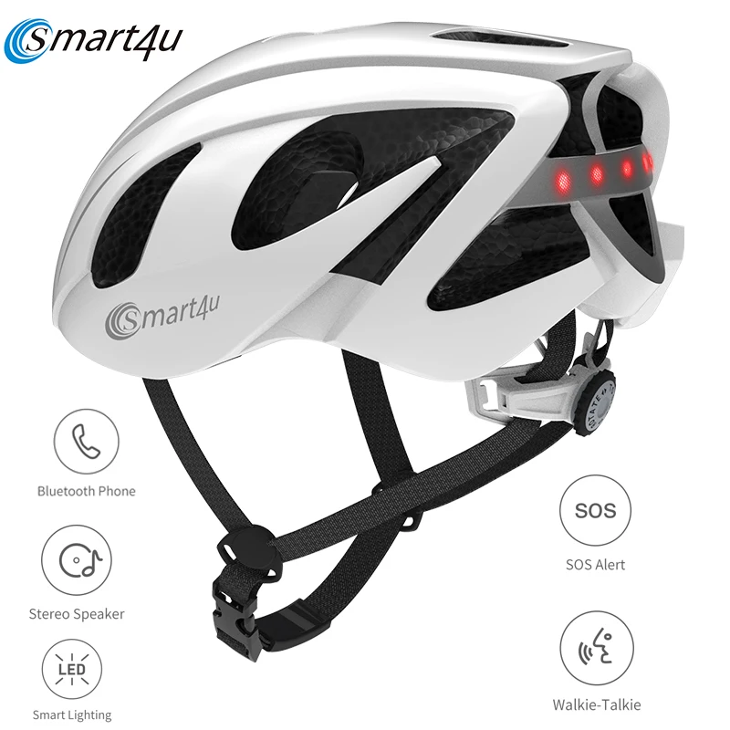 Smart4u наружный SH55M 6 светодиодный Предупреждение льный светильник умный мотоциклетный шлем SOS оповещение Walkie Talkie велосипедный задний шлем с лампой