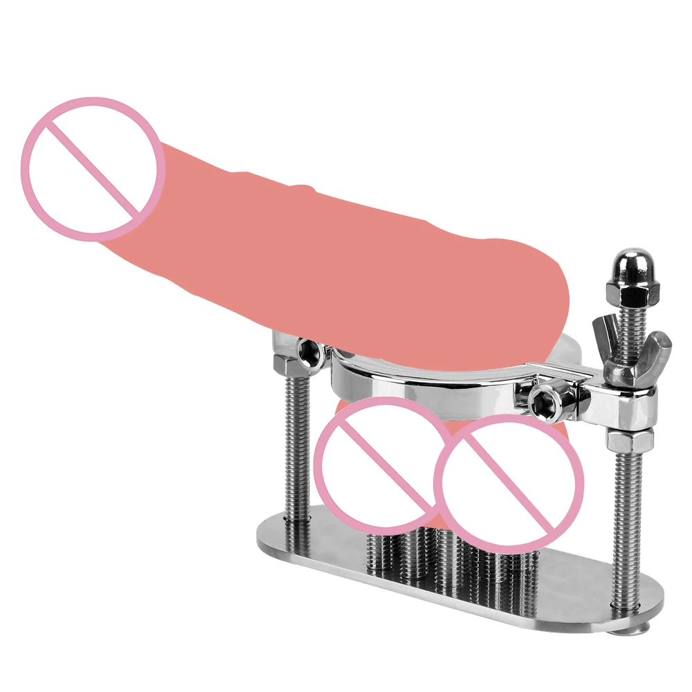 

VATINE Cock Ring Stretcher Testicle Clamp Scrotum Stimulation Lock Male Chastity Training Device Metal Spike Penis Ring Clamp