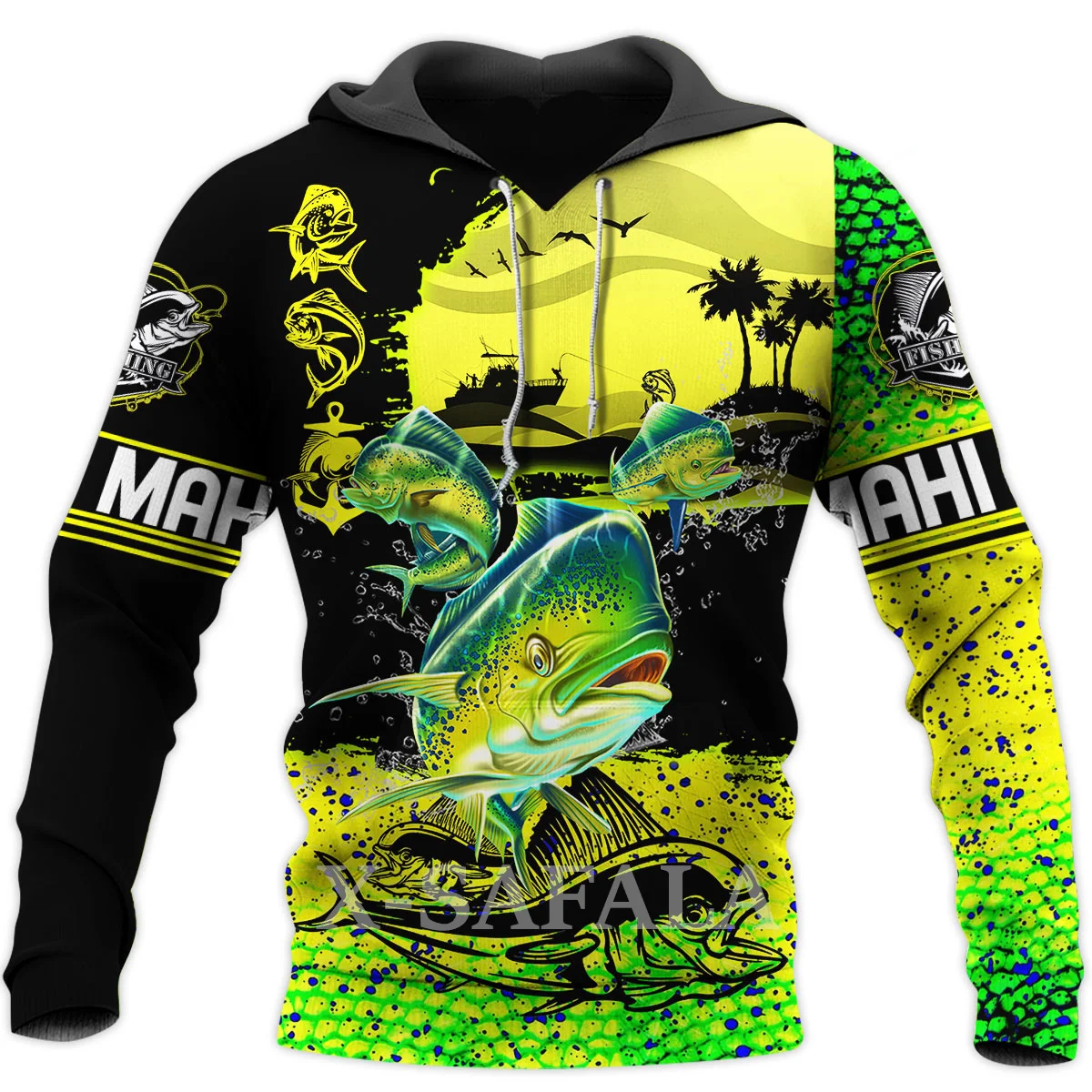 

Fishing Love Mahi Mahi Fish 3D Full Print Size Hoodie Man Women Harajuku Outwear Zipper Pullover Sweatshirt Unisex-1