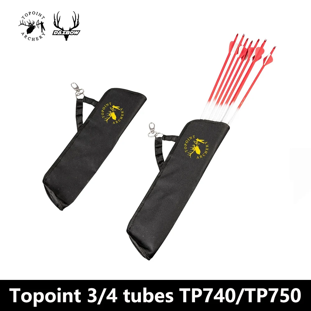 

Topoint 3/4 tubes Archery 3D Arrow Hip Quiver Bag Waist Hanged lightweight design Carry Bag Shooting