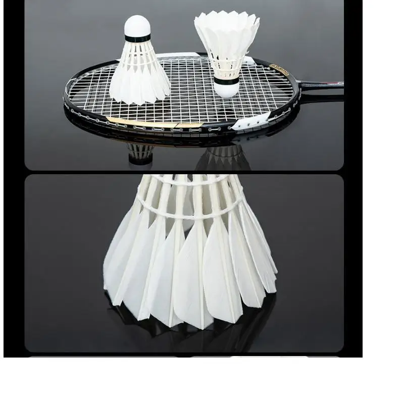 Badminton Balls Shuttlecock White Feather Flying Stability Durable Training Indoor Outdoor Sports | Спорт и развлечения