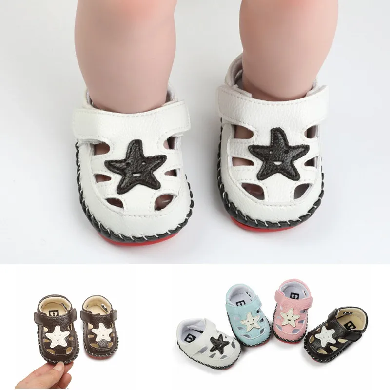 

Unisex Summer Sandals Baby Boy and Girl Baby Shoes Toddler Non-slip Flat Soft-sole Rubber Crib Lovely Infant First Walkers 0-18m