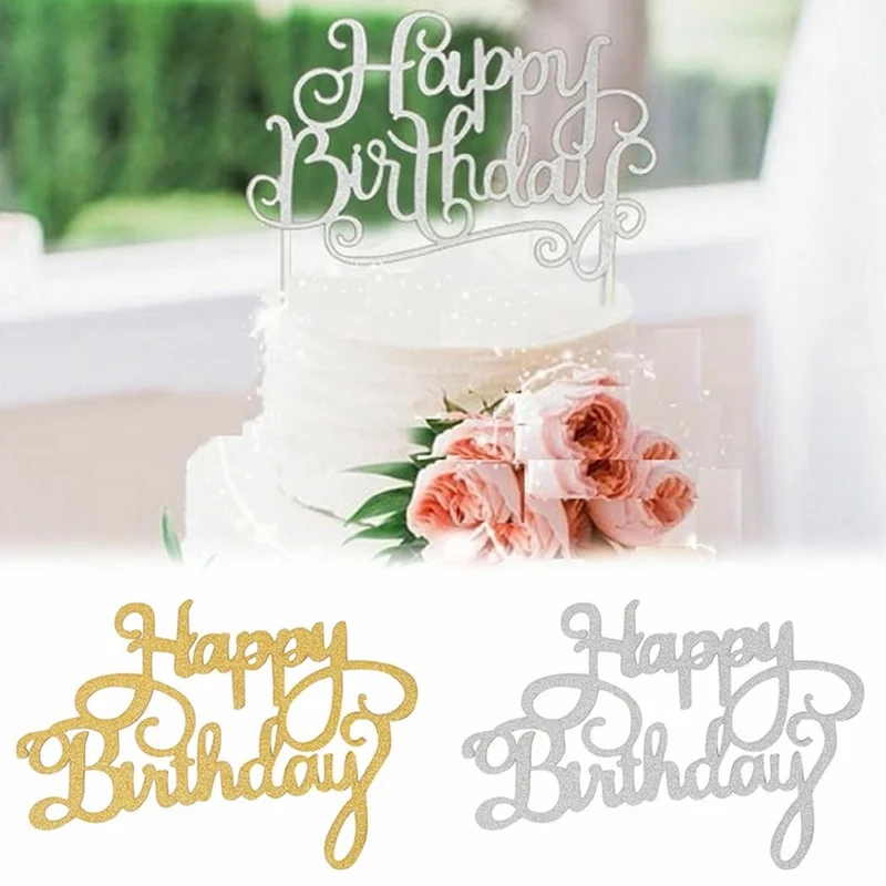 Блестящие мерцающие украшения для торта баннер Топпер зубочистка милая звезда