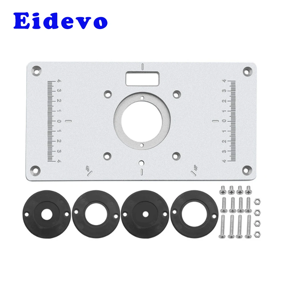 Многофункциональный алюминиевый фрезерный стол вставка пластины 9 3 дюйма 235x120x8