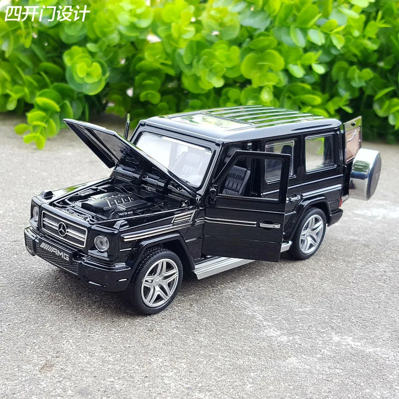 1:32 внедорожник Mercedes Benz G65 модель автомобиля из сплава со светильник подсветкой