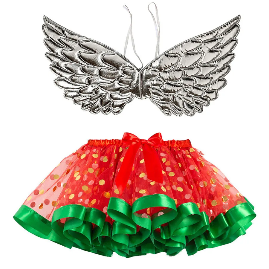 

Halloween Tutu Skirt Baby Girl Skirts Princess Mini Pettiskirt Birthday Party Wing Angel Children Clothing