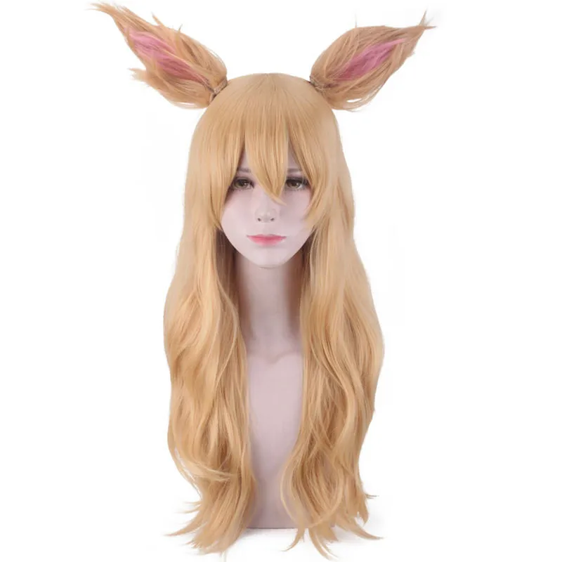 

Cosplay League of Legends KDA Ahri Highlighting Gradient Long Blonde Hair Wig LOL Ahri Highlighting Gradient Blonde Wig 60cm