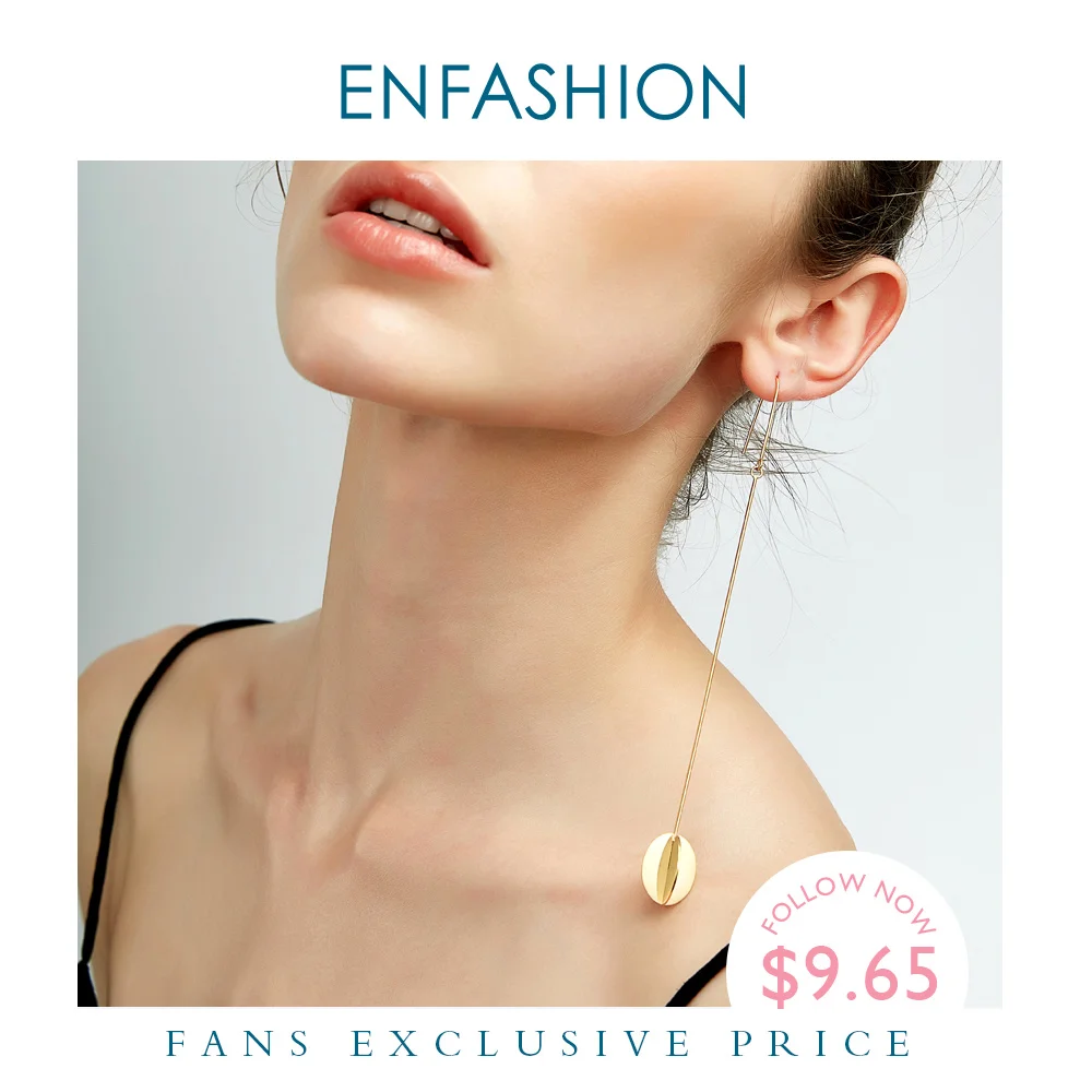 Enfashion длинные серьги подвески в форме цветка трендовые большие висячие для