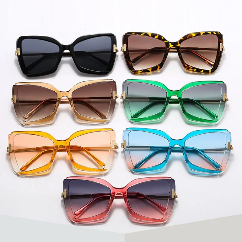 

Fashion Black Cat Eye Sunglasses Women Square Tom Shades Men Vintage Brand Design Oversized T Sun Glasses Women Oculos De Sol
