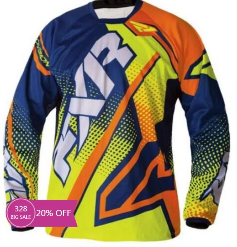 2021 New Arrive Motor Jersey DH Off Road Mountain Bike MTB MX Motocross Scycling Men Long Sleeveelectric Motorcycle | Спорт и