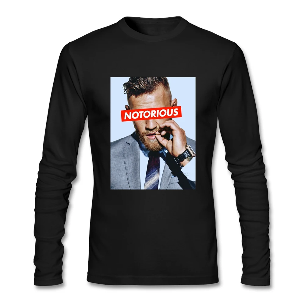 Конор Макгрегор пресловутой последние разработки футболка Для мужчин с длинными