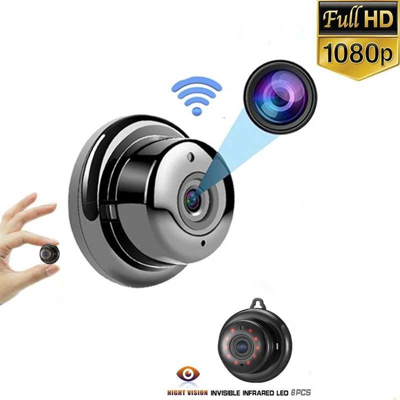 Мини wifi камера 1080P Full HD микро видеокамера широкоугольный объектив инфракрасное
